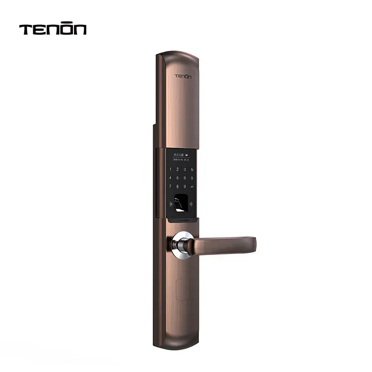 United Kingdom Fingerprint Touchscreen Smart Door Keyless Entry Door Lock With Visual Menu Display For Home/ Office/ Basement