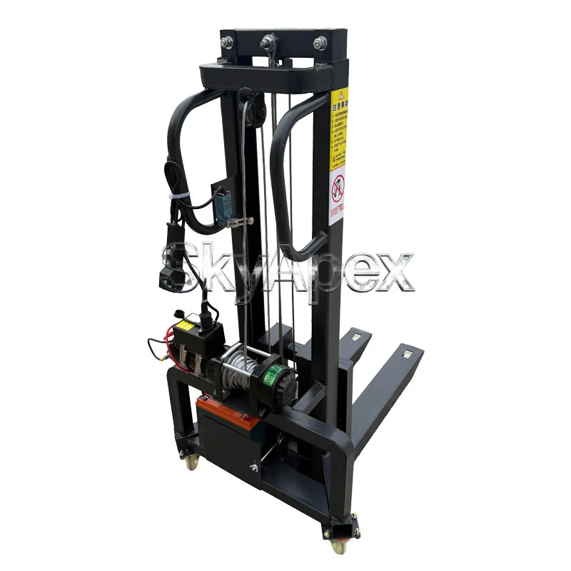 

Small Electric Loading Forklift Portable Lifting Stacker Van Truck Mounted Design Cargo Loading Unloading Handling Machine