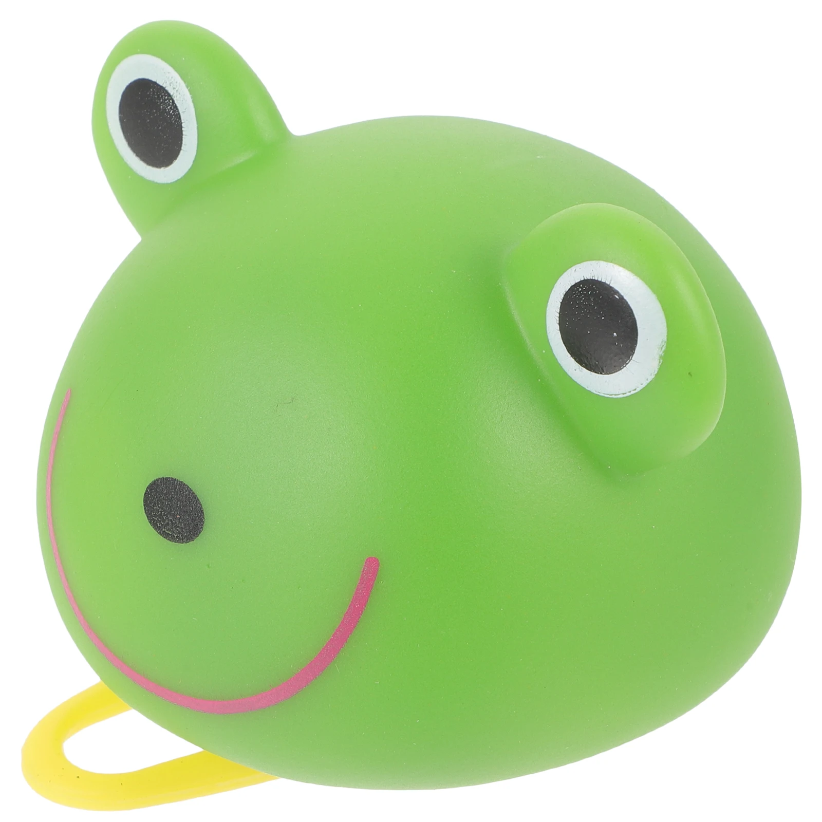 

Plastic Kids Bike Bell Green Frog Cartoon Design for Mountain Road Bicycles Handlebar Anti Aging Loud Tone Safety