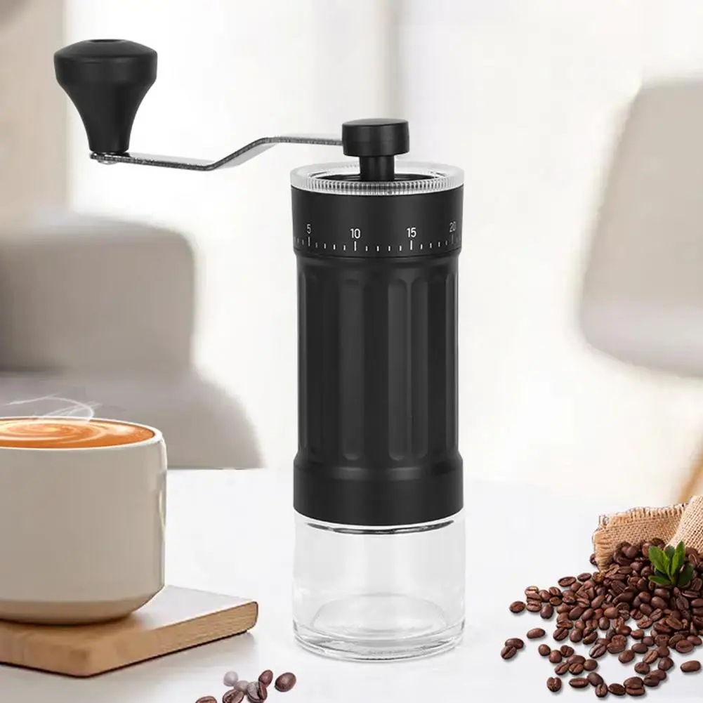 

Hand-Crank Coffee Grinder with 40 Adjustable Settings Mini Coffee Grinder Conical Ceramic Burr Mill Espresso Maker Accessory
