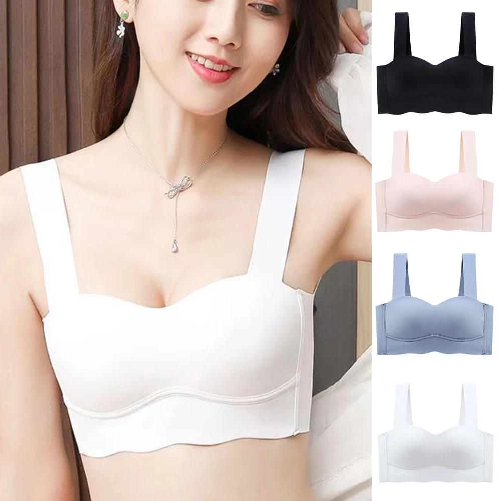 Women's Seamless Bras No Trace Adjustable Underwear No Steel Ring Sports Beauty Vest Female Comfortable Upper Support Lingerie