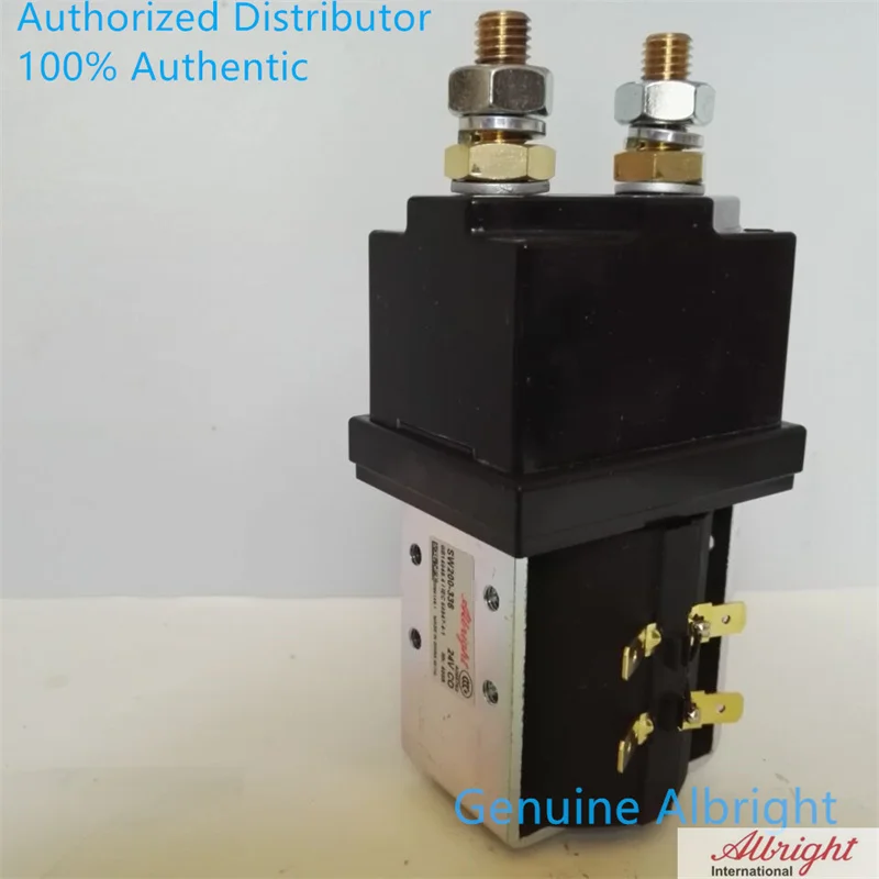 Contactor Albright auténtico, interruptor de relé solenoide, 24 V, 400A, SW200, SW200-281, 24 voltios, 400 Amp, carretilla elevadora eléctrica, paleta