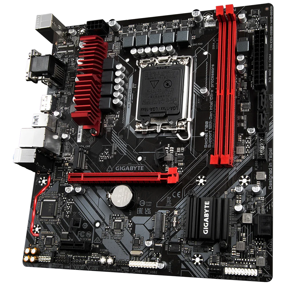 GIGABYTE B660M เกม DDR4 Intel ®   B660 DDR4 PCI-E 4.0 5333(O.C.) MHz 64G รองรับซ็อกเก็ต 12 Gen LGA 1700