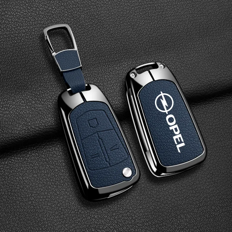 Metal Leather Car Remote Key Case Protector Shell For Opel Vauxhall OPC ADAM Insignia Antara Corsa J D H Kadett GT Accessories view 6