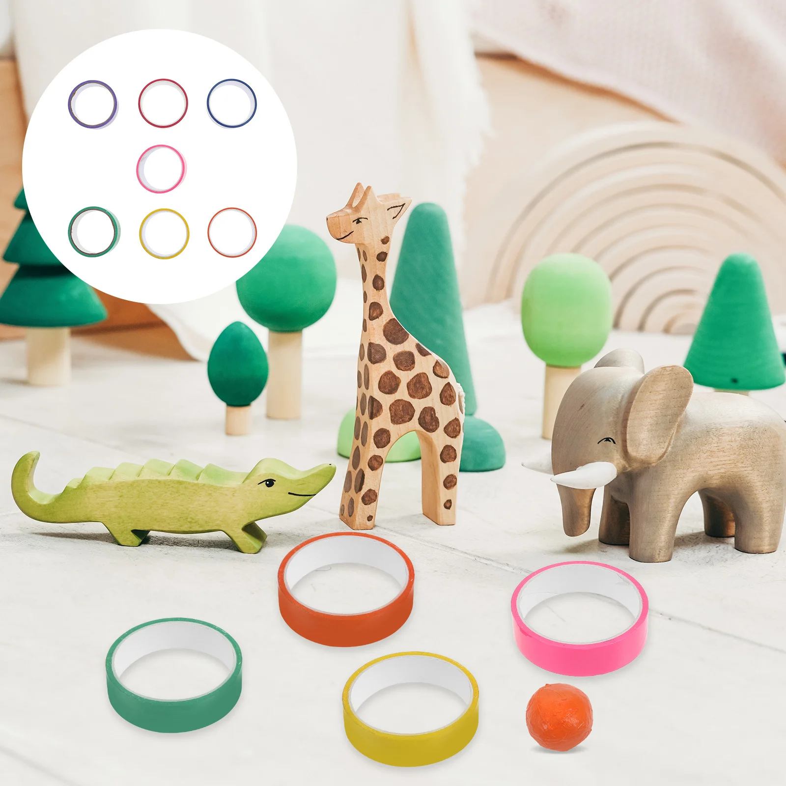 7 لفات من أشرطة الكرة اللزجة لتخفيف الضغط وتخفيف التوتر وتخفيف الضغط وأشرطة كروية لاصقة للاسترخاء الممتع #2