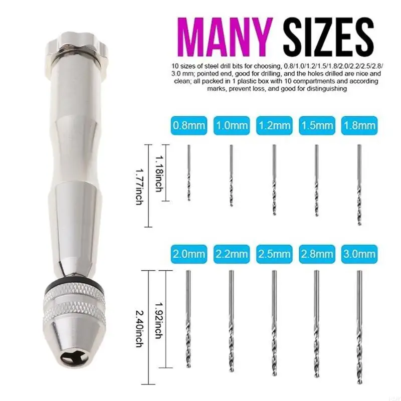 12 قطعة مثقاب يدوي حامل ثابت أدوات مجوهرات عدة دبوس ملزمة لقوالب صب الراتنج #5