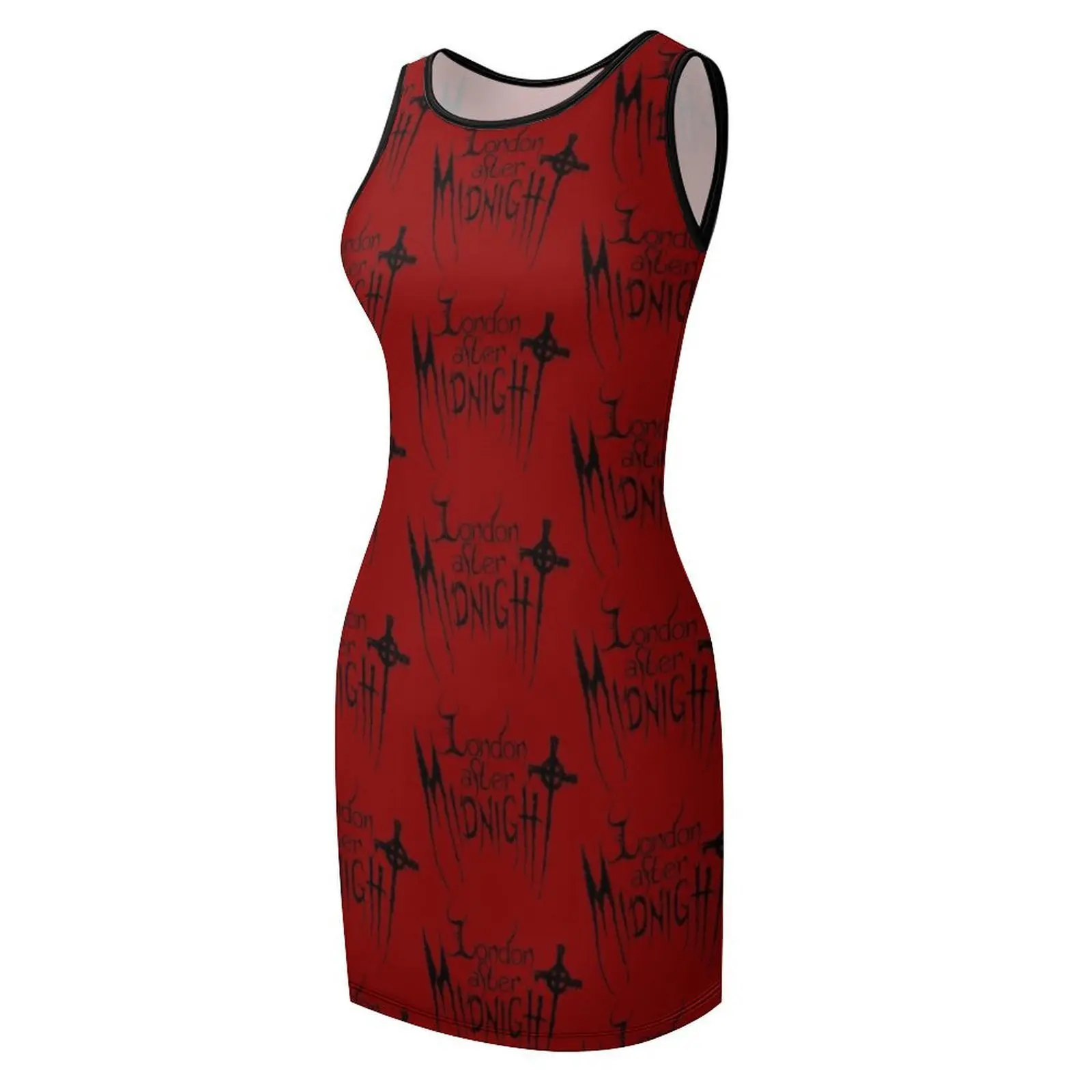London After Midnight classic logo in black Sleeveless Sundress dresses for womens cute dress dresses korean style Dress vintage