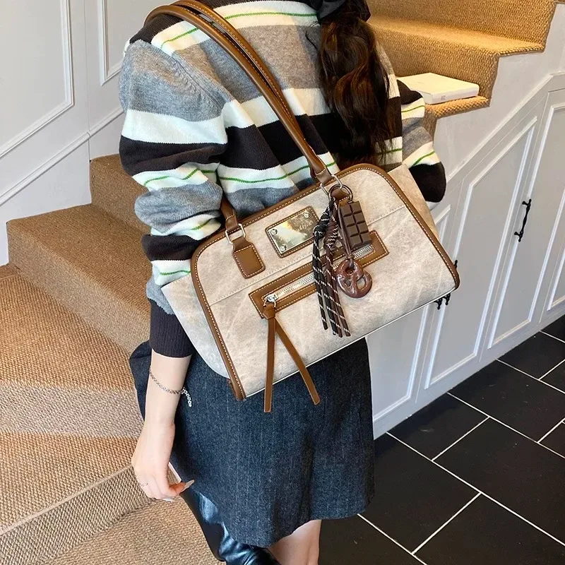 حقيبة حمل الخريف الجديدة لعام 2025 - محفظة كروس/تحت الإبط للنساء، حقيبة عمل واسعة، أساسية للتنقل الأنيق