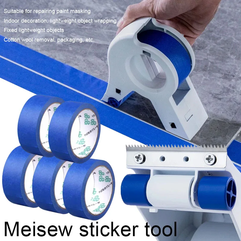 New Painter Masking Applicator Dispenser Machine Adhesive Tape with Tape Cutting Tool for Repair and Beautiy Crack in Tile