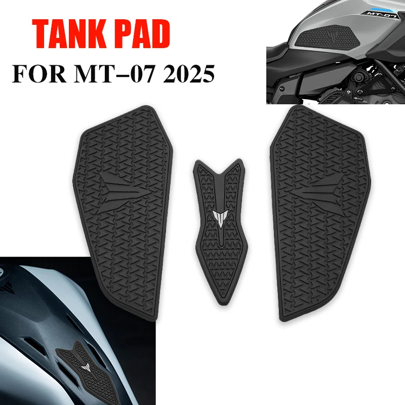 

New Motorcycle Fuel Tank Stickers For YAMAHA MT07 mt07 MT mt 07 2025 Waterproof Durable Pad Rubber Protector Stickers