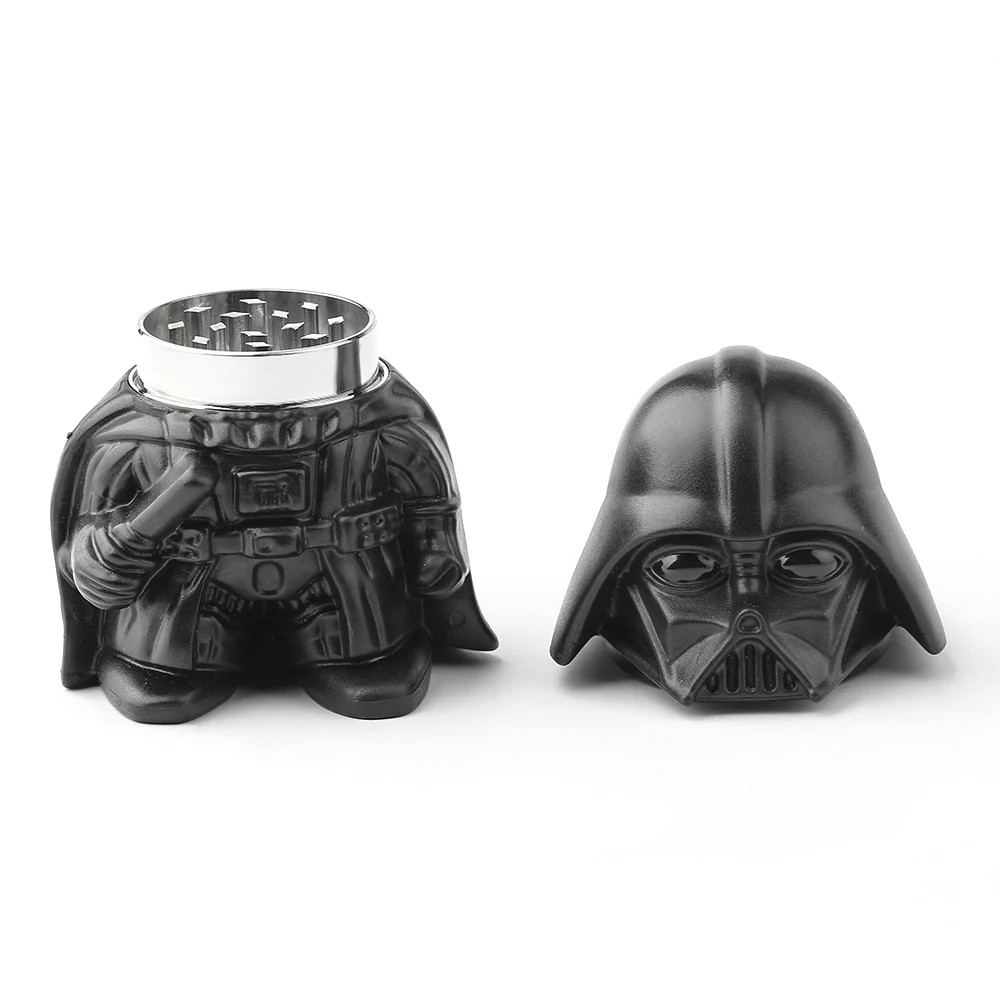 Disney Star Wars Darth Vader Tobacco Grinder Crusher Keychain Metal Cigarette Crusher Keyrings Creative Pipe Smoking Accessories