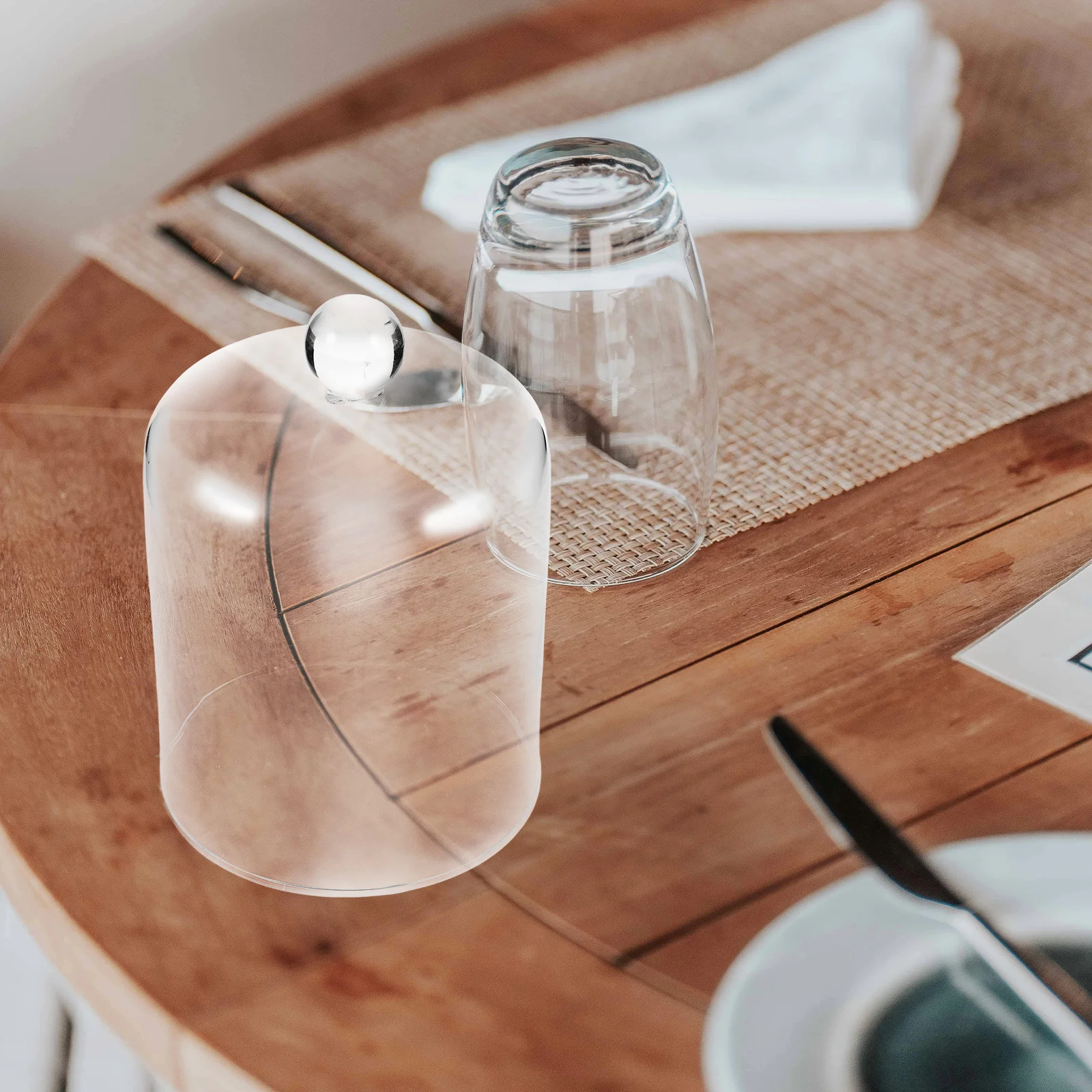 Glass Cloche Dome Clear Eternal Flower Cover Delicate Display Dome for Dried Flowers Wedding Decoration Eternal Flower Cover