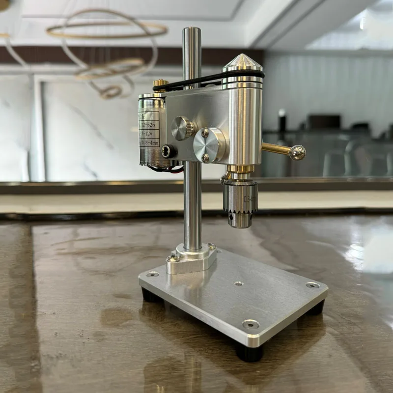 TZ-01 Bench Drill Smooth Rotating Spindle Adjustable Speed For Home Diy Jewelry Metal Small Precision Hole Drilling Works