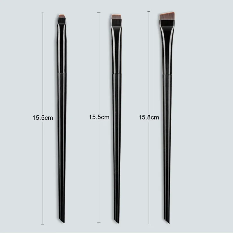 1/3 Pcs Blade Brow Contour Brush Eyebrow Eyeliner Brush Portable Small Angled Eyebrow Liner Brush Women Makeup Cosmetic Tools