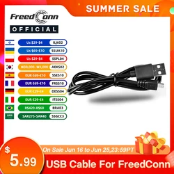 FreedConn Charging Accessories 8pins USB Charge Cable Suit for T-COM T-Max COLO R1 Motorcycle Bluetooth Intercom
