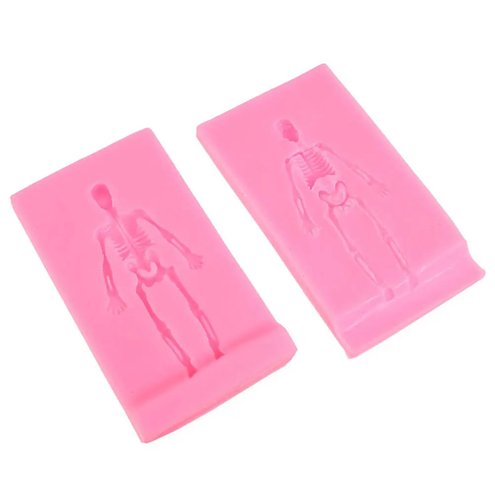 2 uds molde de silicona para Halloween, molde para pastel, herramienta para hornear DIY, molde único para hacer pasteles de Chocolate, molde de silicona