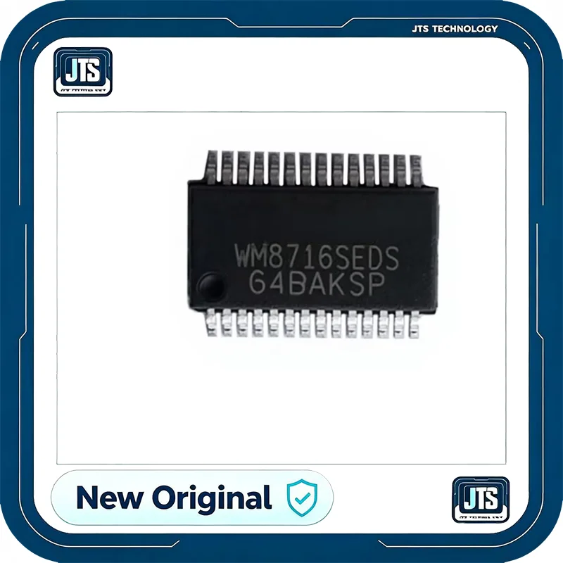 100% Original New WM8716SEDS IC DAC/AUDIO 24BIT 192K 28SSOP Electronic Components WM8716SEDS RV