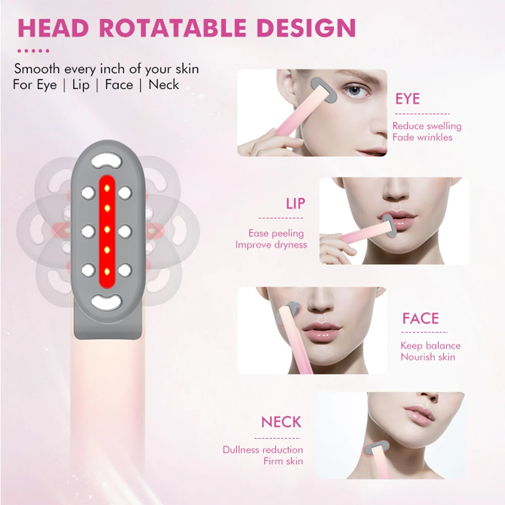 Micro Current Eye Vibration Massager Hot Compress Face Lifting Beauty Instrument Device Remove Wrinkle Dark Circles Skin Care
