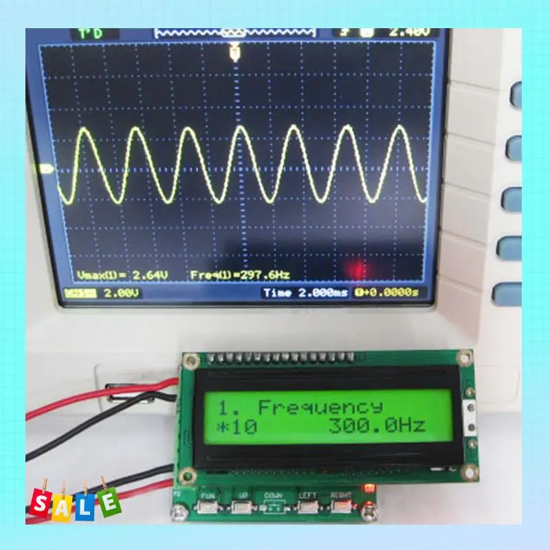 

Модуль указателя A56X, модуль генератора сигналов, регулируемый от 0 до 360 градусов, от 0,1 до 2000 Гц с измерителем частоты