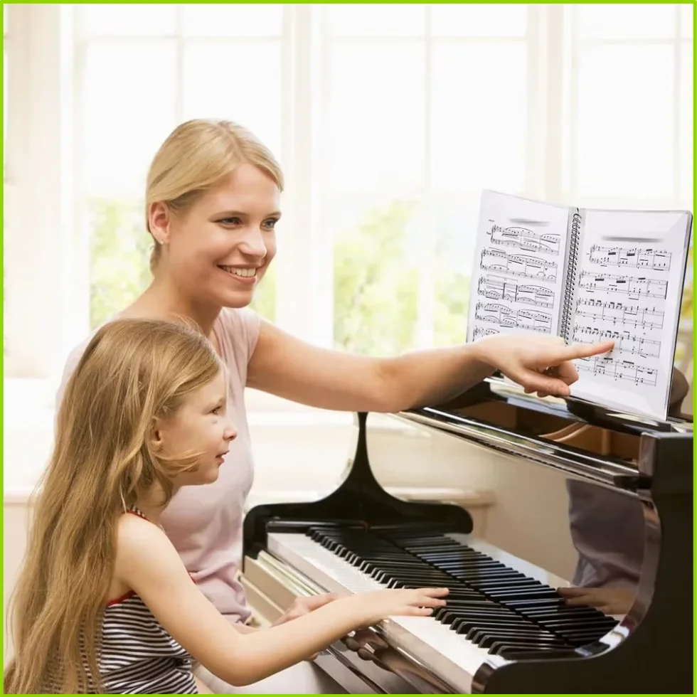 Flexible 40 Pages Piano Music Score Folder A4 Music Book Clip Sheet Note Folder Piano Paper Sheets Music Binder For Practice