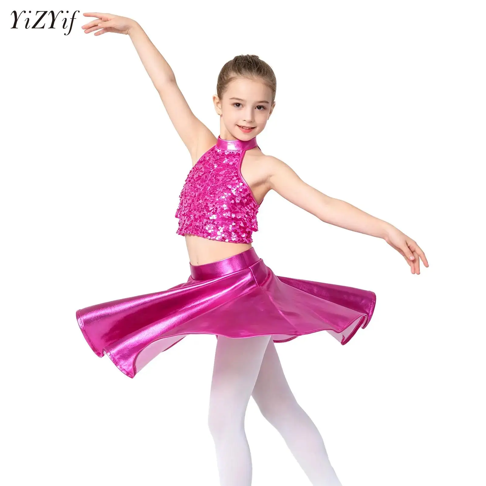 conjuntos-de-danca-jazz-para-criancas-meninas-com-lantejoulas-brilhantes-top-cropped-saia-roupas-de-hip-hop-fantasias-para-apresentacoes-de-danca-de-salao