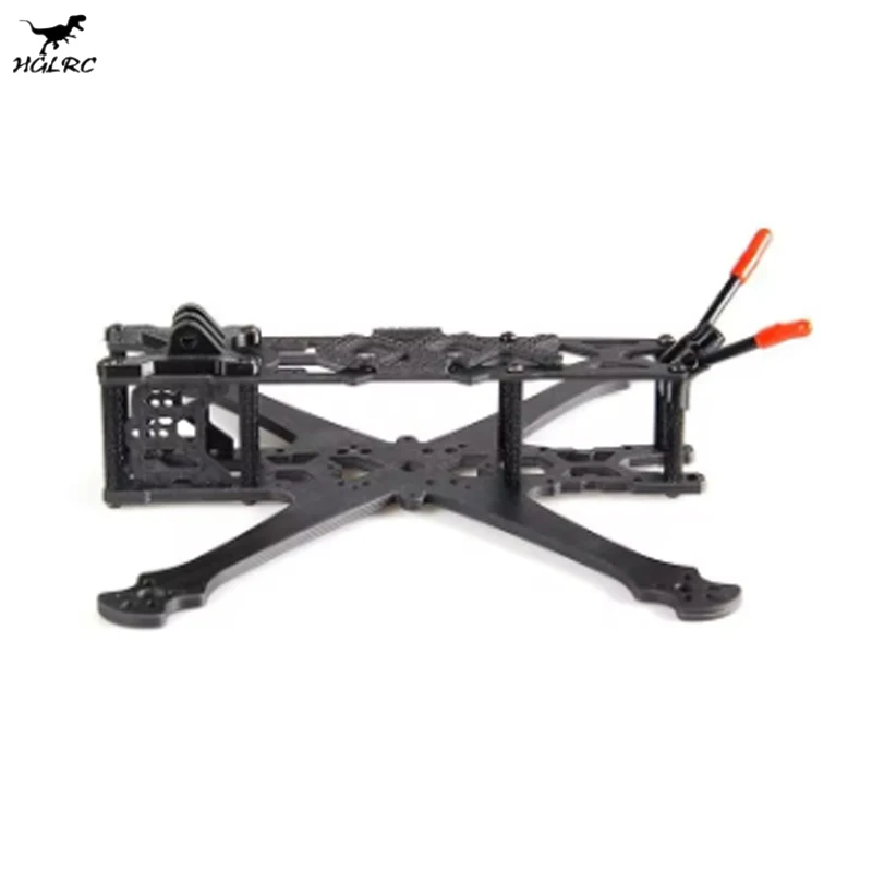 HGLRC Sector4 FR 4 polegadas 178mm FPV Frame Kit com braço de 3mm 3K Fibra de carbono compatível com hélice de 4 polegadas para peça de drone de corrida FPV
