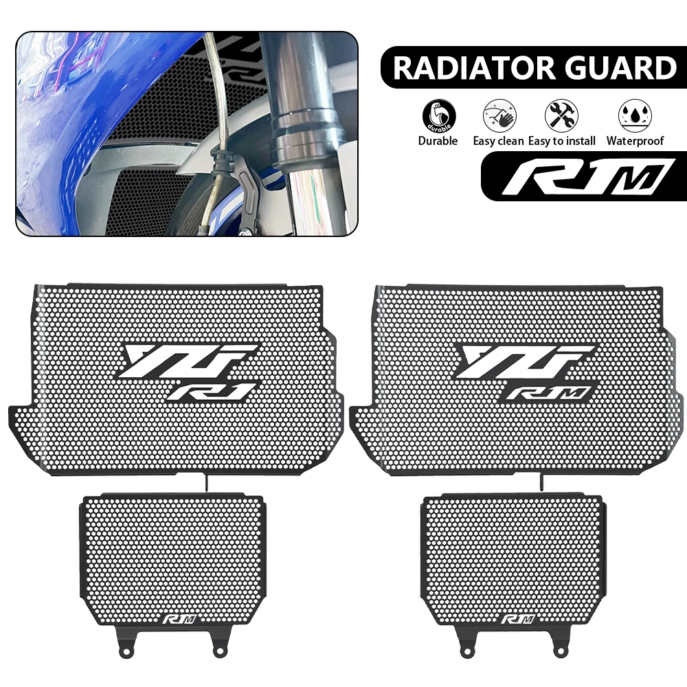 

2023 2024 Water Oil Cooler Grill Protector Radiator Guard Grille Protector For Yamaha YZF R1M YZFR1M 2015-2019 2020 2021 2022