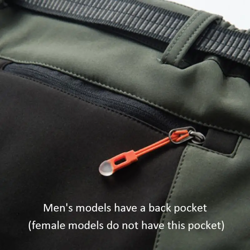 Pantalones de senderismo impermeables con cremallera para hombres y mujeres, pantalones Softshell de fácil apertura de la entrepierna, a prueba de