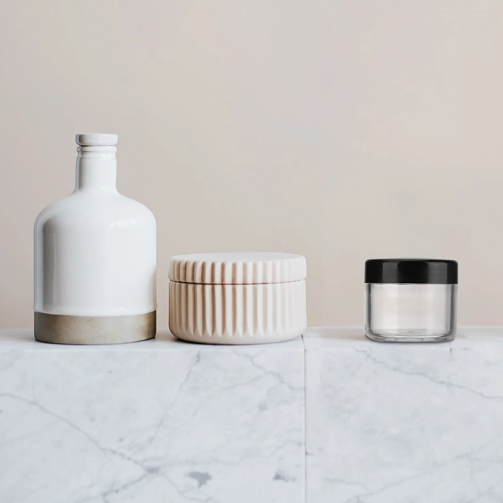 

20 Pcs Cream Box Lotion Container Creams Storage Plastic Jars Lip Balm 20g Sample Empty Travel Samples