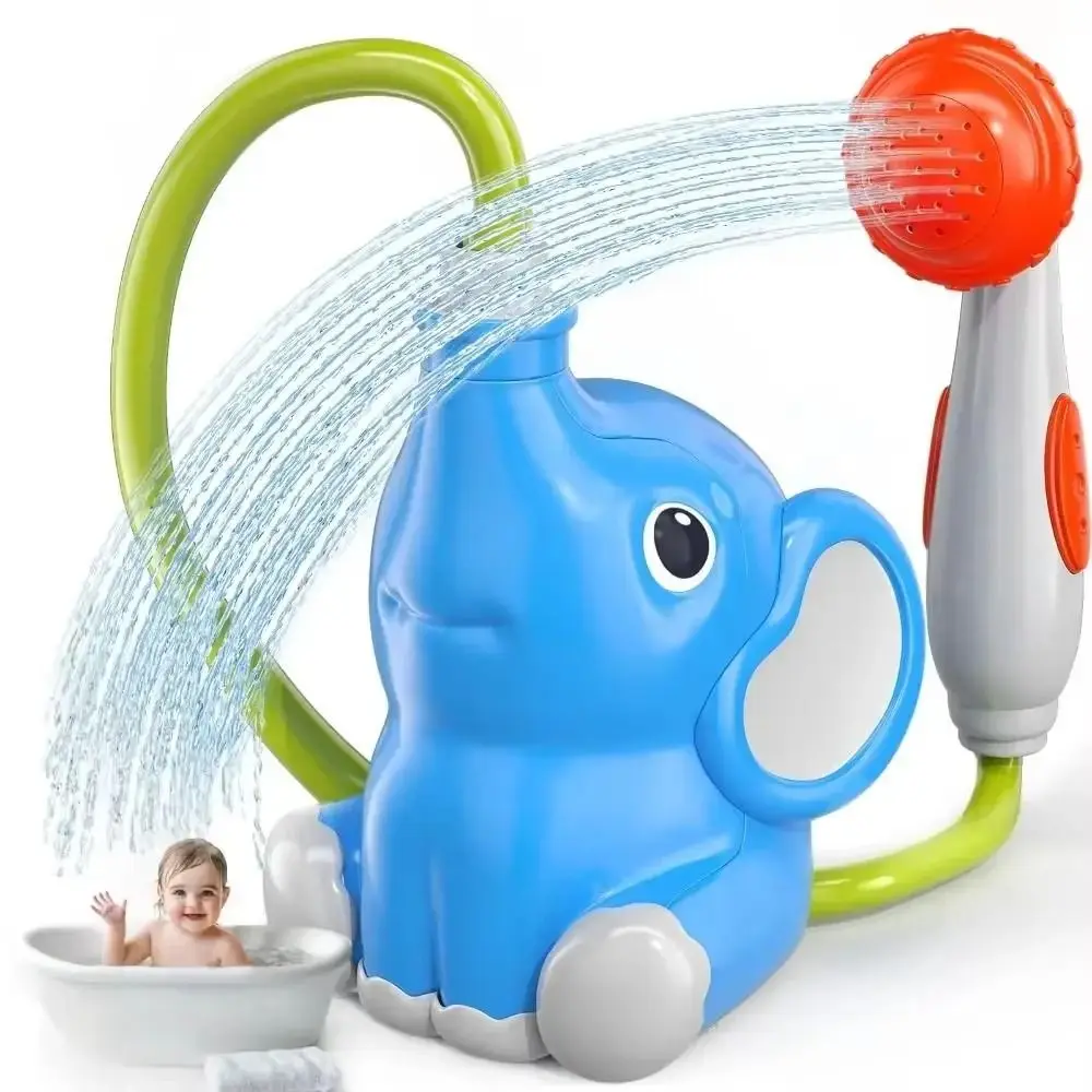

Watering Elephant Baby Bath Toy Spinning Fun Strong Suction Elephant Water Pump Toy Interactive Sensory Play