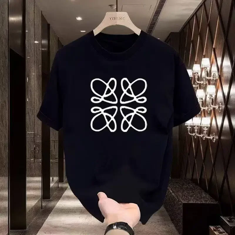 

Trendy Casual Short-Sleeve T-shirt Korean Style Oversized Fit Stylish Print Round Neck Basic Tee