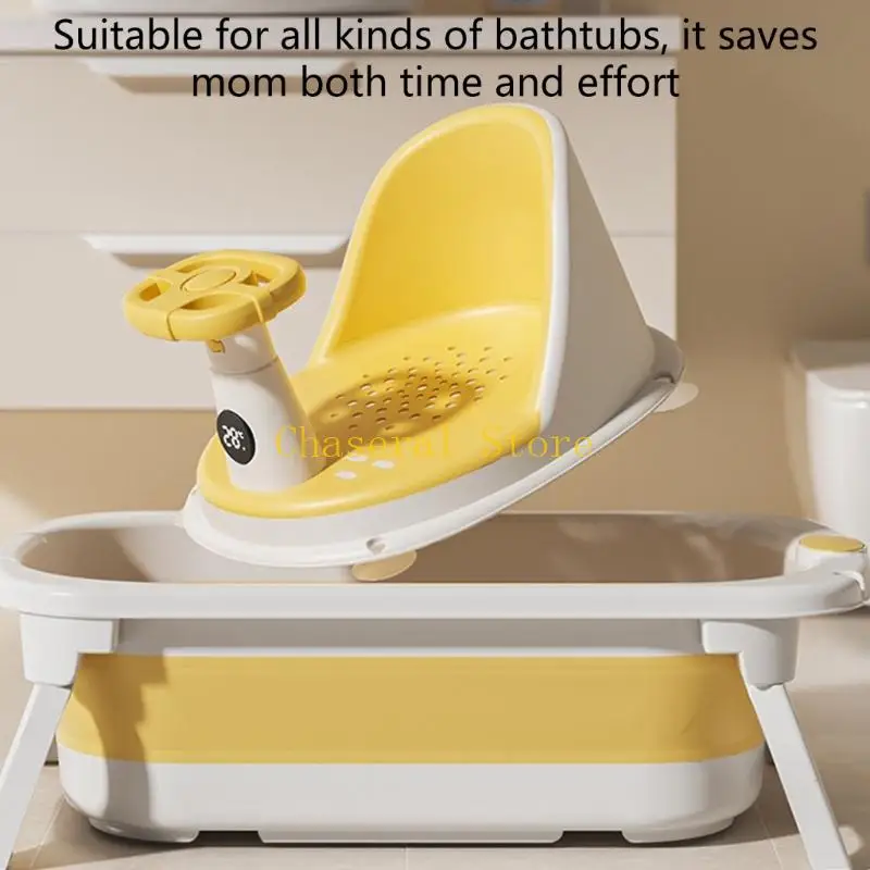 E7CE asiento baño bebé seguro para bebés 6 meses por encima diseño resistente a silla ducha liviana para hogar
