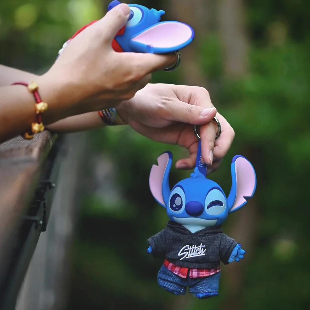 Toptoy Disney Stitch Vinyl Plush Blind Box Trendy Ornament Cute Show Pendant Birthday Gift Bag Decor Collectible Trendy Series