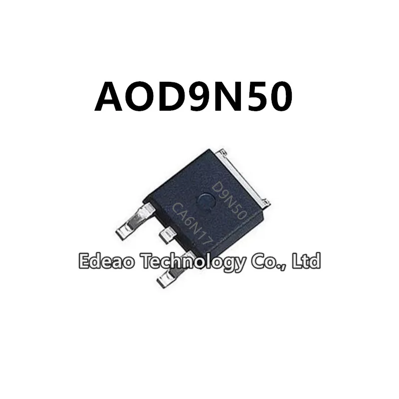 10~100Pcs/lot NEW D9N50 AOD9N50 TO-252 9A/500V N-channel MOSFET field-effect transistor