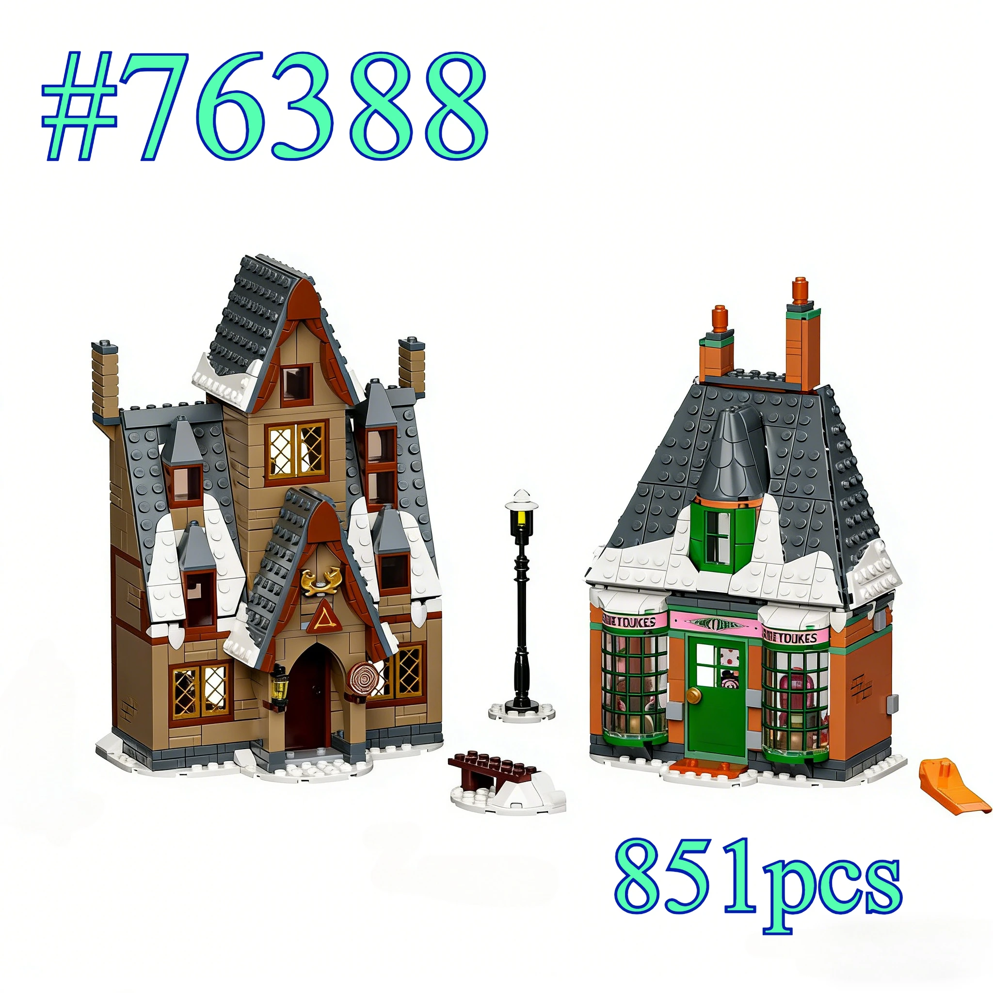 explore-the-magic-village-76388-building-blocks-sets-suitable-for-birthday-gifts-compatible-with-legoed-particles-851pcs