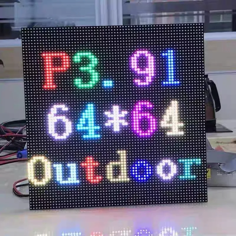 وحدة عرض LED داخلية P3.91 SMD 250x250mm 16-Scan وحدة عرض LED ملونة كاملة للإعلانات