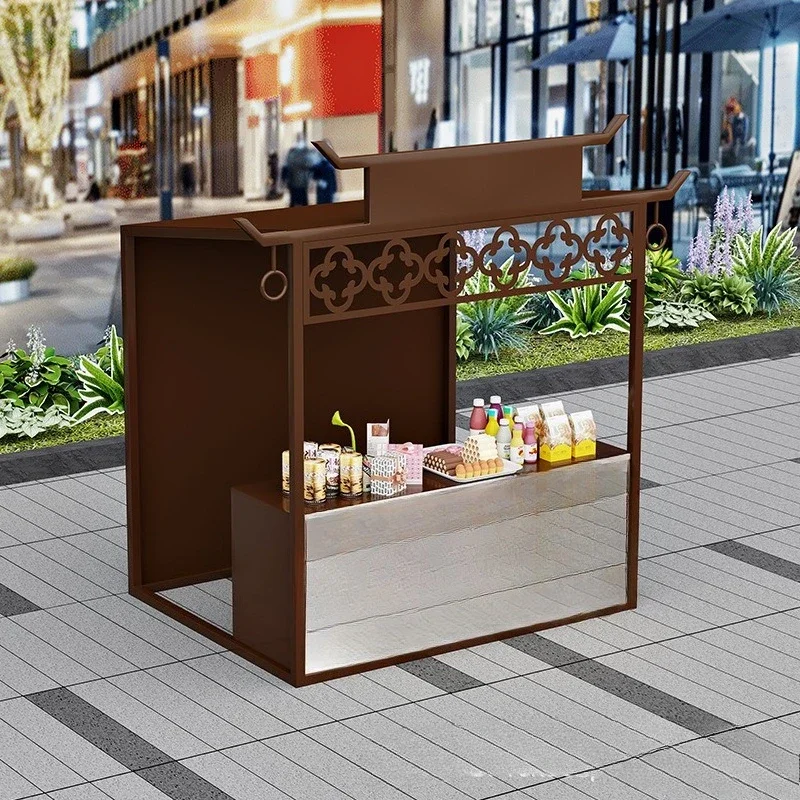 Market stall stand Float Commercial Street Square Night Market Activities Sales stall Iron art promotion stand Display shelf