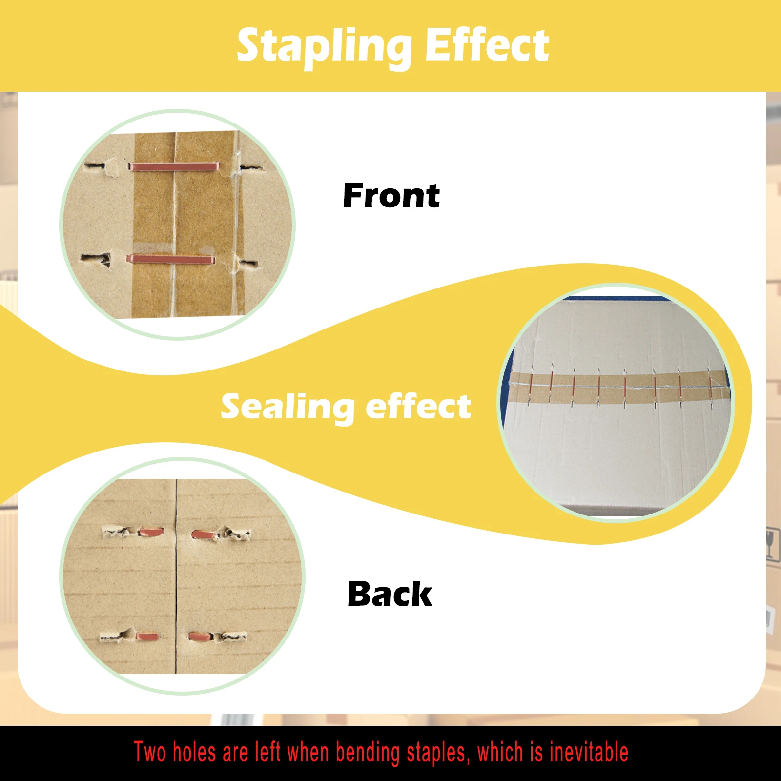 Carton Closing Staples Length 5/8 Inch (15mm) or 3/4 Inch (18mm) for Carton Closing Stapler 1400PCS/BOX