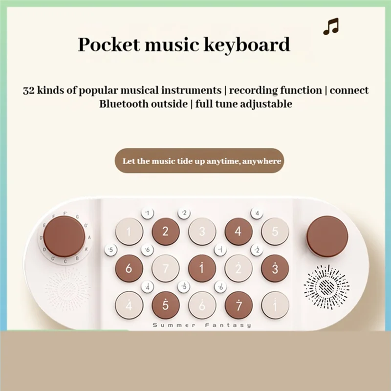 AM-instrumento de juguete para niños, teclado musical de bolsillo, Piano Bluetooth, órgano electrónico, aprender a jugar, cantar, compuesto, juegos MIDI