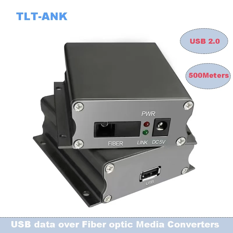 

USB Extenders USB data over Fiber optic Media Converters 500meters -KVM control for industry cameras printer scanner