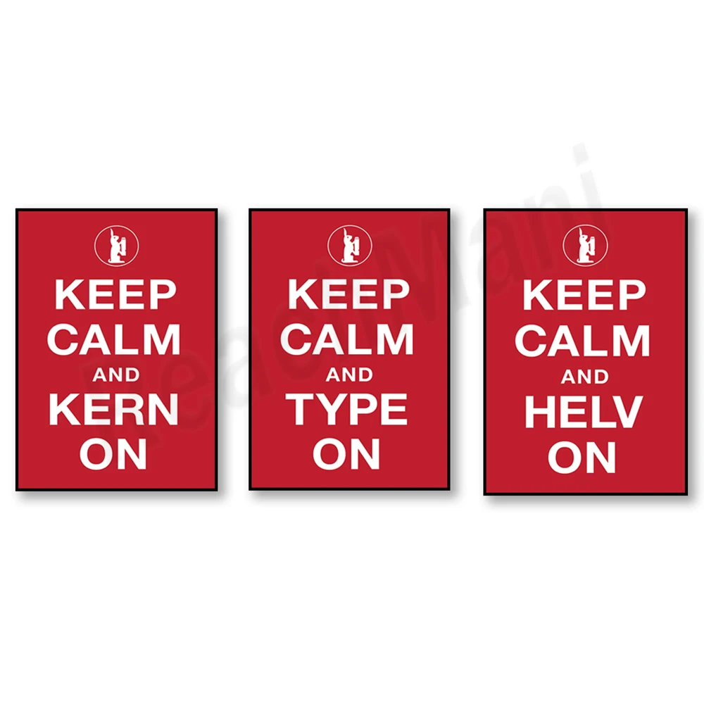 Keep calm poster, modern Swiss Helvetica typography red and white art print, funny quote art minimalist graphic design decoratio