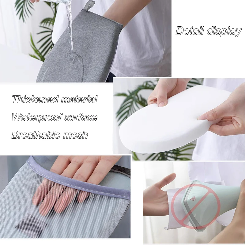 Waschbares Bügelbrett, Mini-Anti-Verbrühungs-Handschuhe, Eisen-Pad-Abdeckung, hitzebeständiges, schmutzabweisendes Bügelbrett für Bekleidungsgeschäft – Detail 8