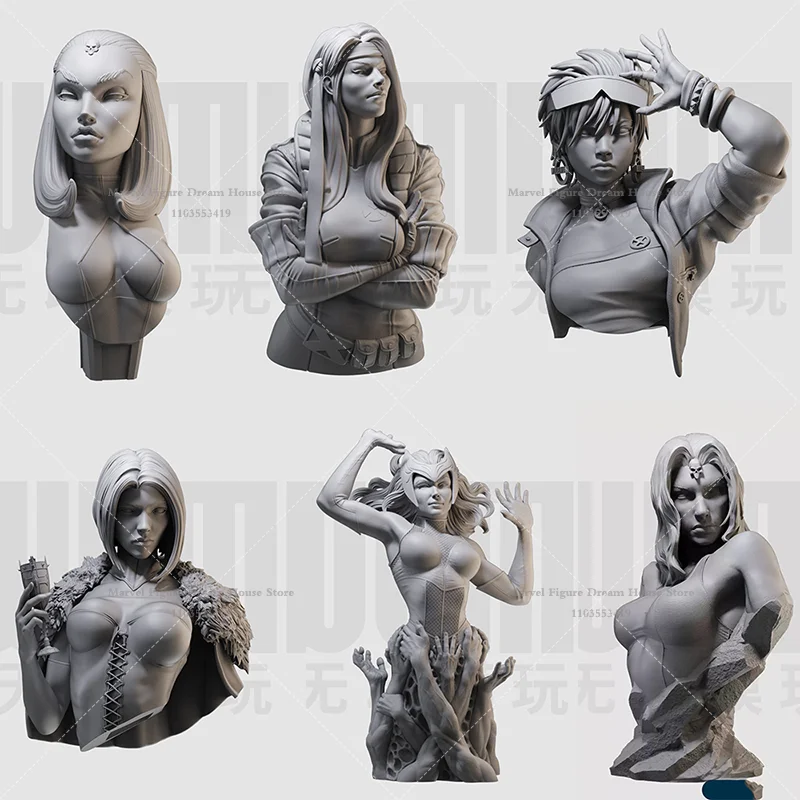 1/16 1/10 Scale DIY GK 3D Bust Resin Un-panited White Self-assembly Dolls Most Iconic And Complex Characters Perfectly Mimic