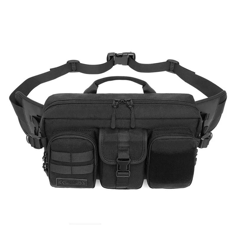 OZUKO Belt Holder Male Waterproof Shoulder Bags Men Fashion Short Trip Messenger Bag USB Charging Crossbody Bag Teenage