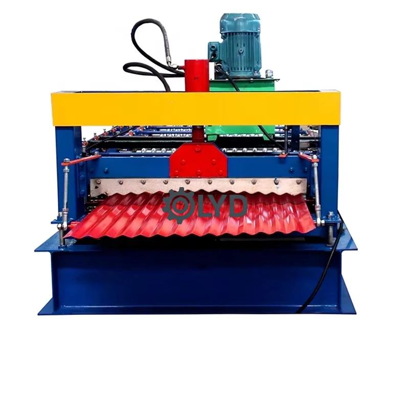 CIF Price 850mm Corrugated Iron Roofing Sheet Roll Forming Machine Metal Roof Panel Production Equipment