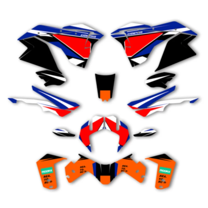 

DSMTECH Custom Motorcycle Graphics For KTM 2017 2018 2019 2020 ADV1290-R-S 17-20 ADV1290 Decal Stickers Kits 003