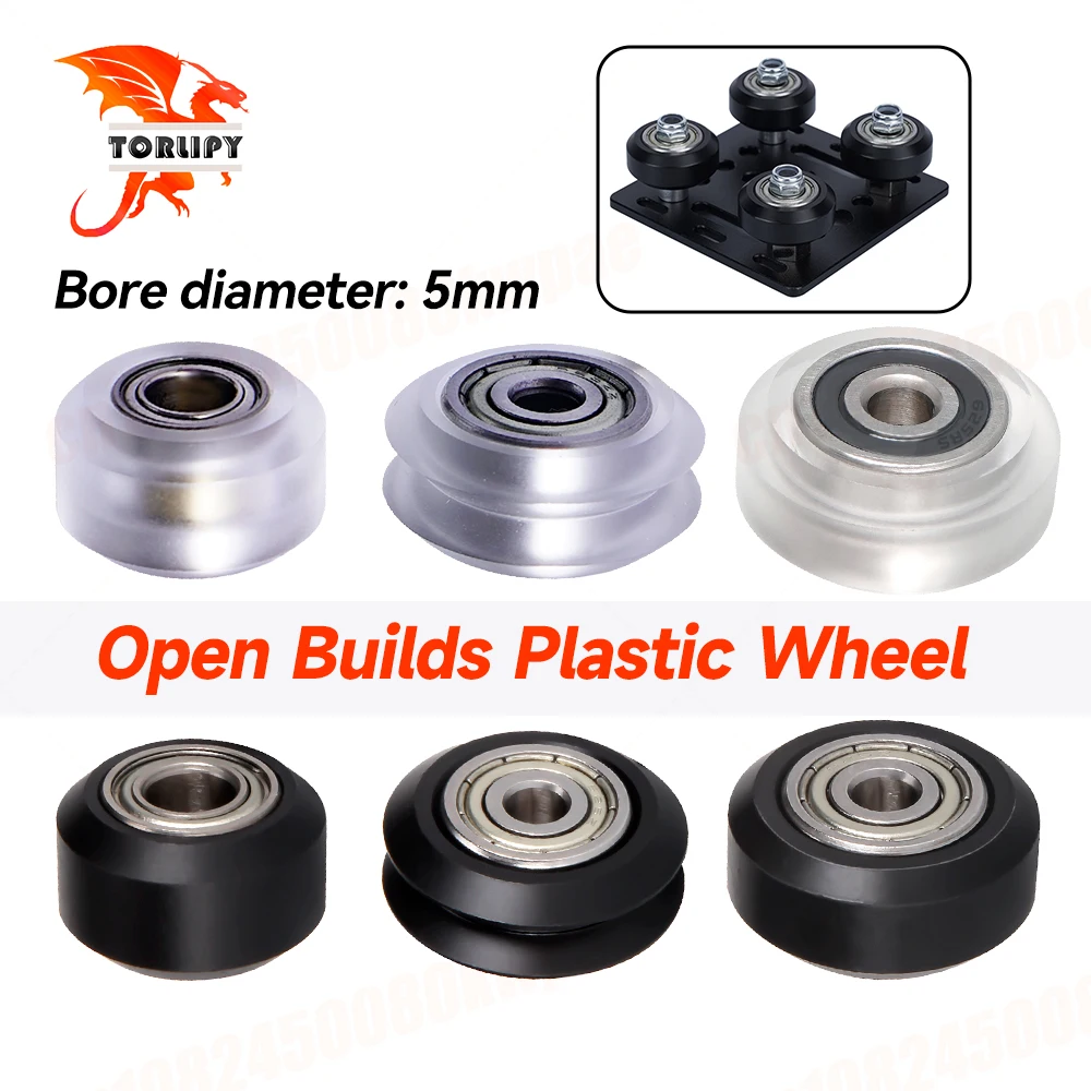 5/10/20PCS 3D Printer Polycarbonate Pulley Bearing Idler V-Slot POM Linear Bearings Openbuild for Creality CR10 Ender 5 3/3Pro