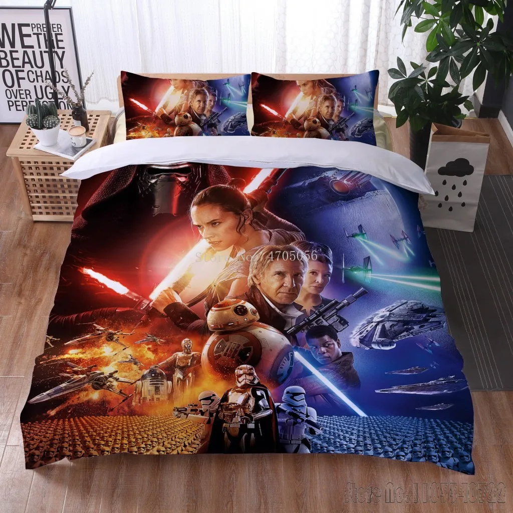 

2026 Anime Luxury 3D Star Warrior 3D Printed Child Bedding Set Baby Duvet Cover Sets Bedclothes Twin Single King Kids Adult Gift