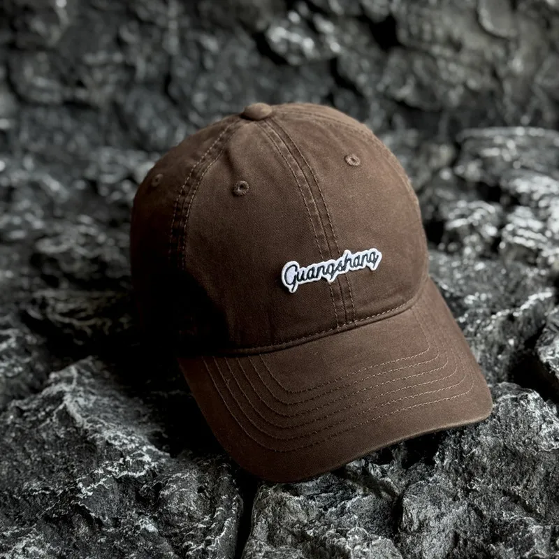 Spring Summer 2025 Embroidered Letter Sticker Big Head Circumference Baseball Cap Adjustable Enlarged Widen Unisex Cap