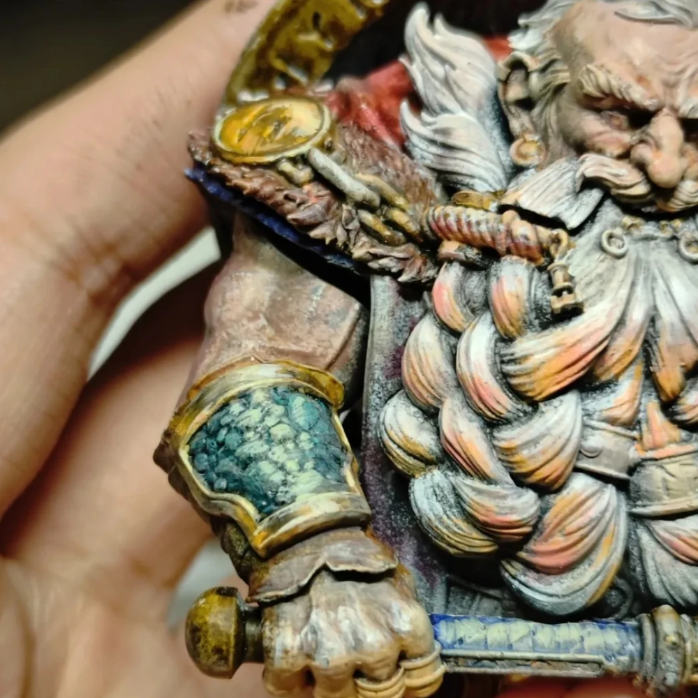 1/10 Dwarf Soldier Unpainted Unassembled Model Kit DIY Coloring Assembly Figurines - Image 2